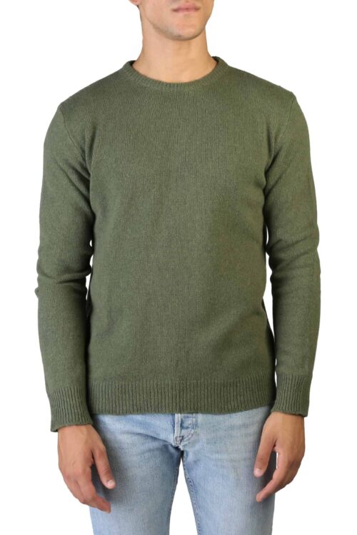 100% Cashmere – C-NECK-M – Green