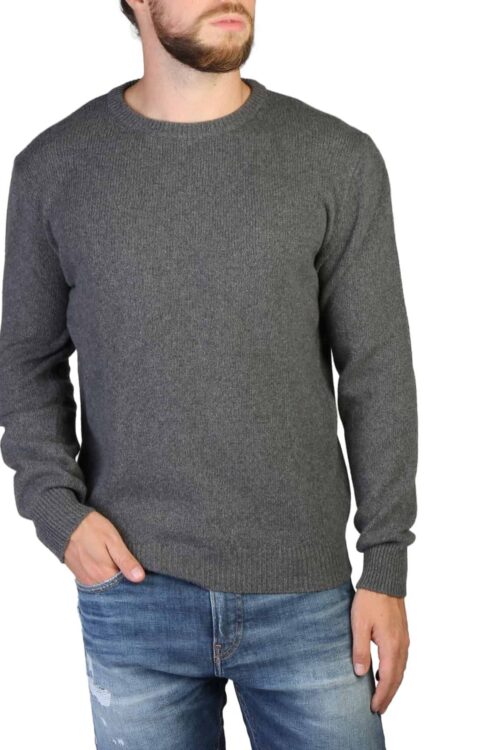 100% Cashmere – C-NECK-M – Grey